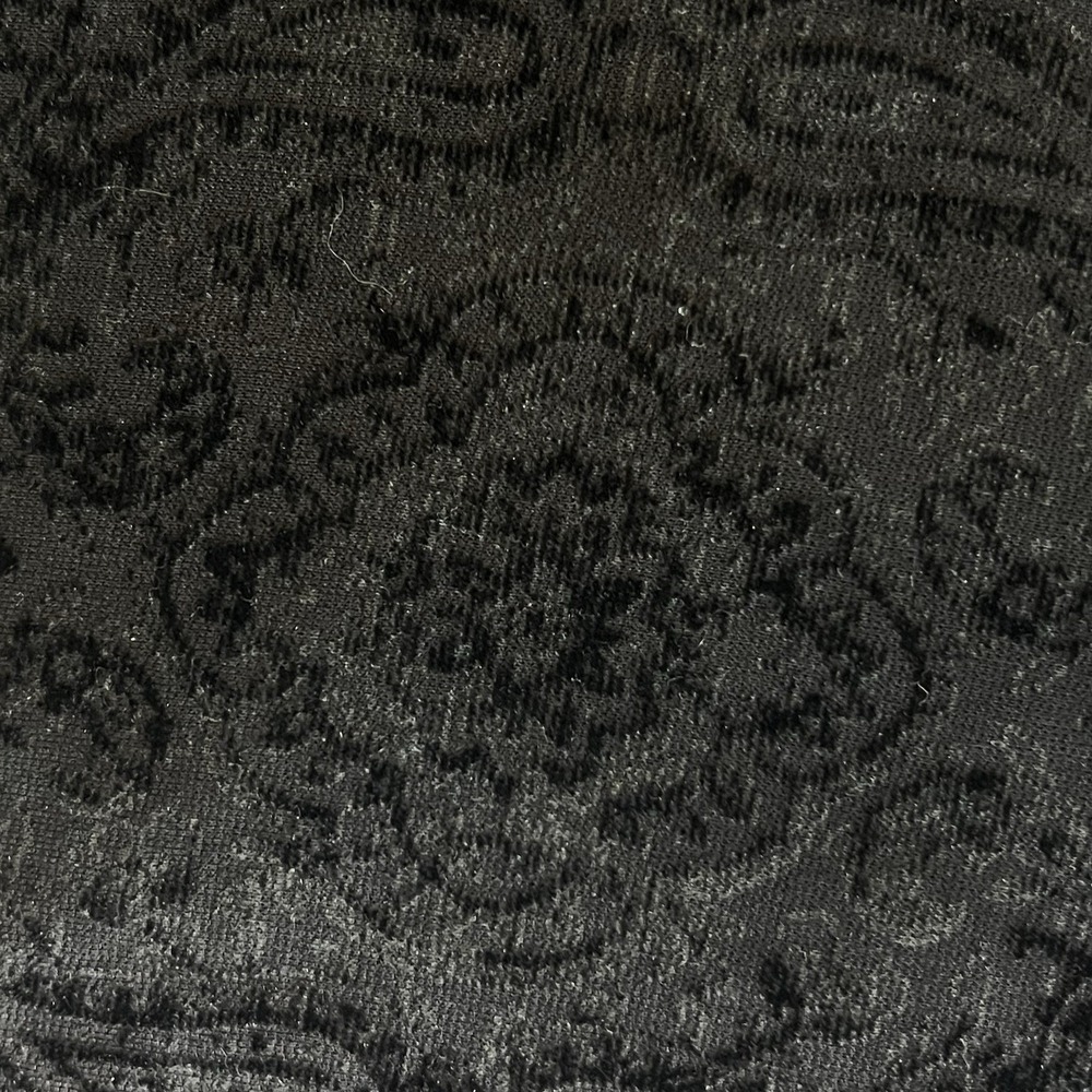 Zac & Rachel Black Velvet Paisley Romantic Cropped Pants Women's Size Large - Picture 6 of 16